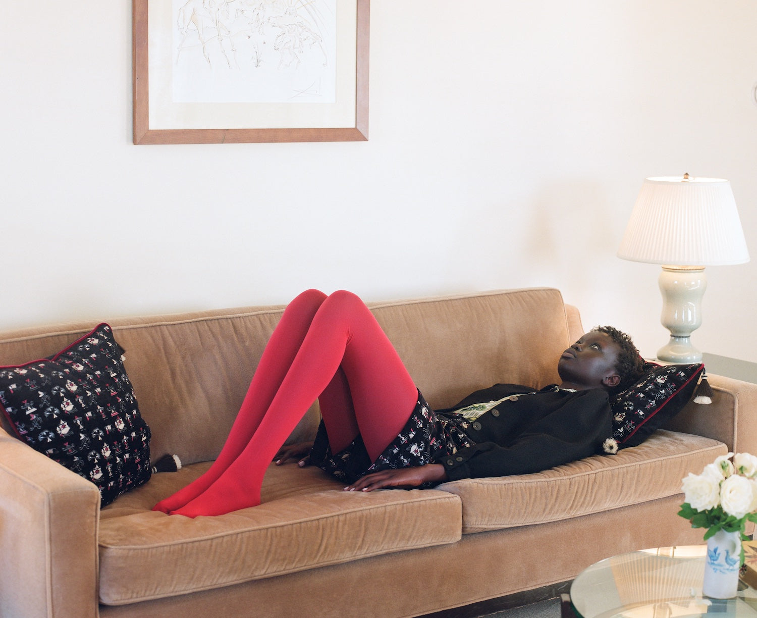 Lamb's Ear Jacket—Black Wool Bouclé