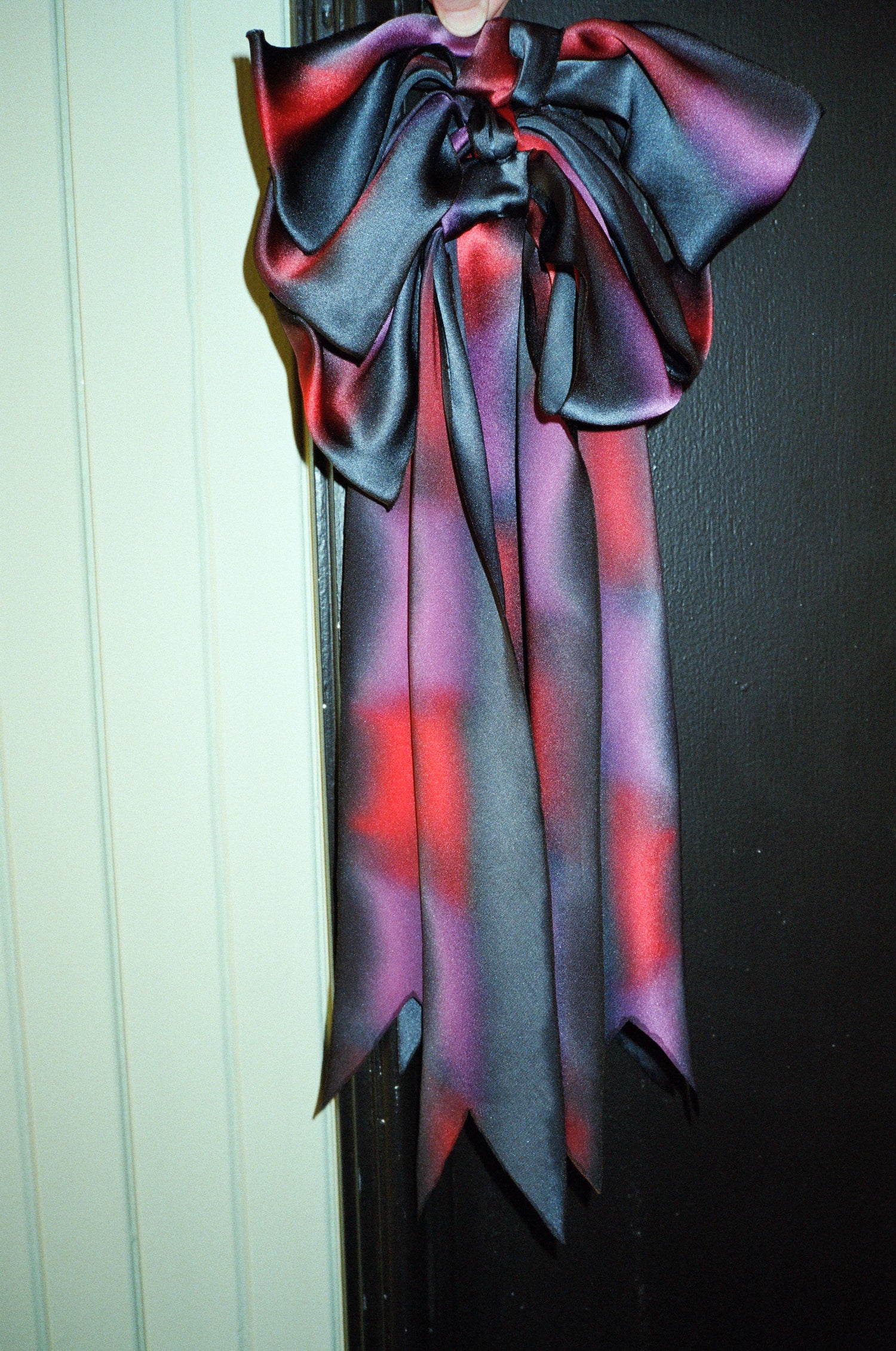 Triple-Silk-Bow Barrette—Prince