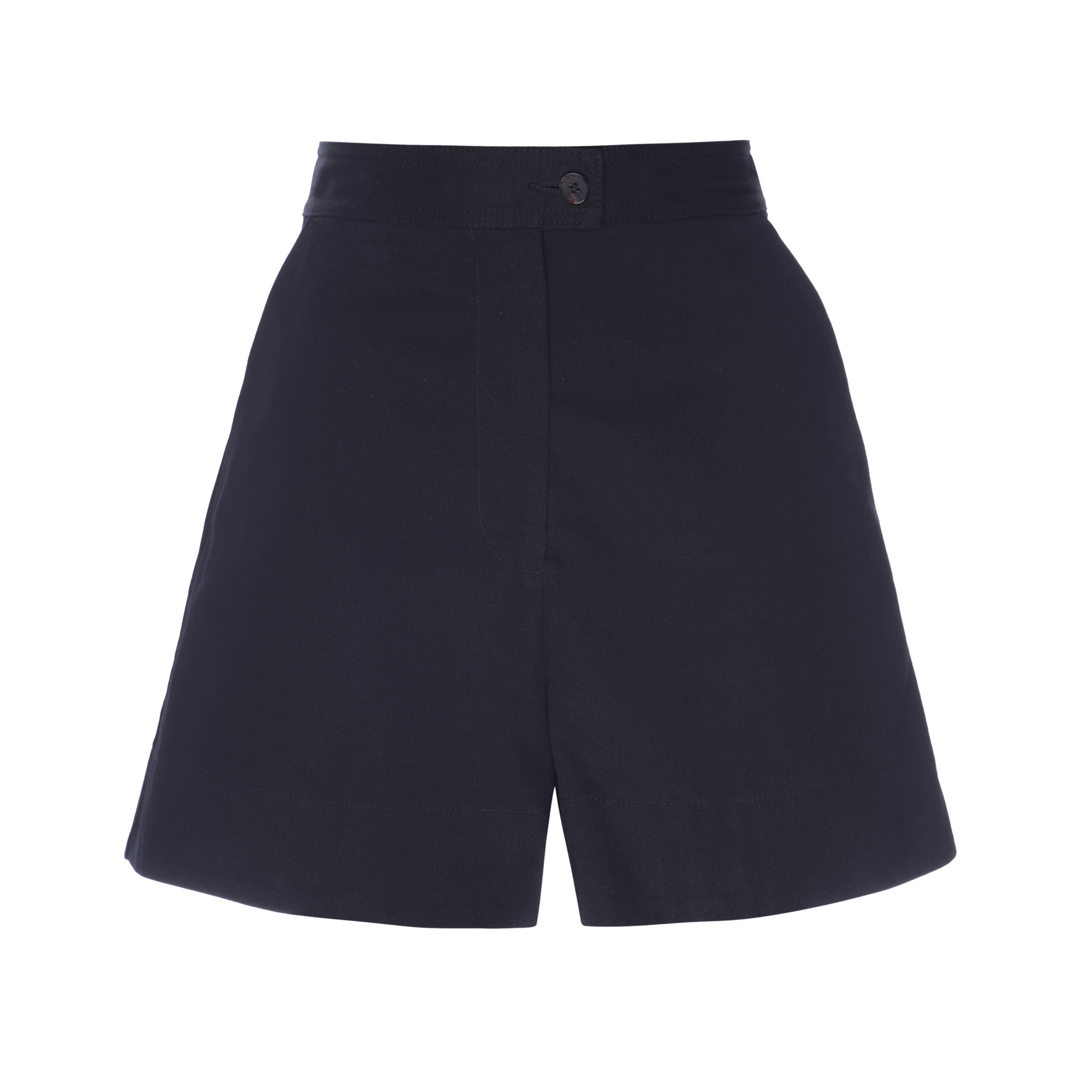 French Boat Shorts—Black Twill