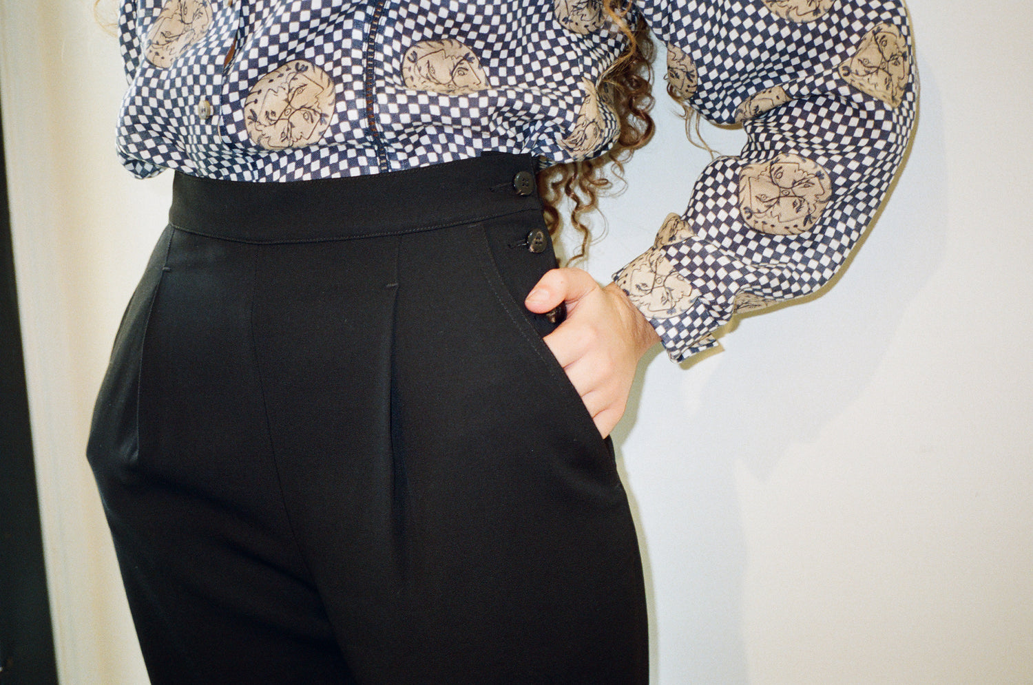 James Pant—Black Wool