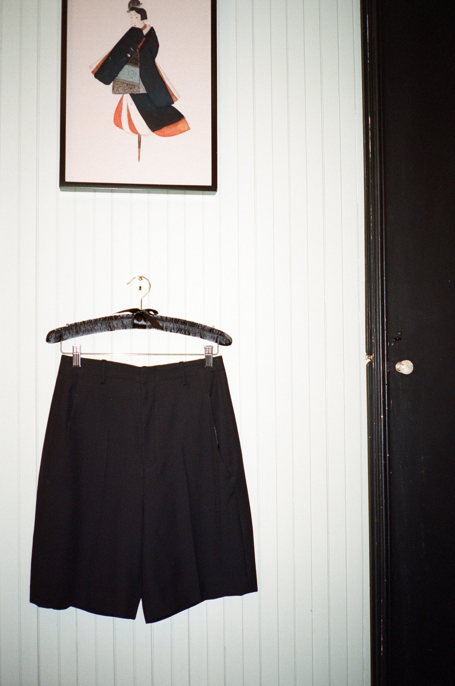 Personnel Shorts—Black Wool